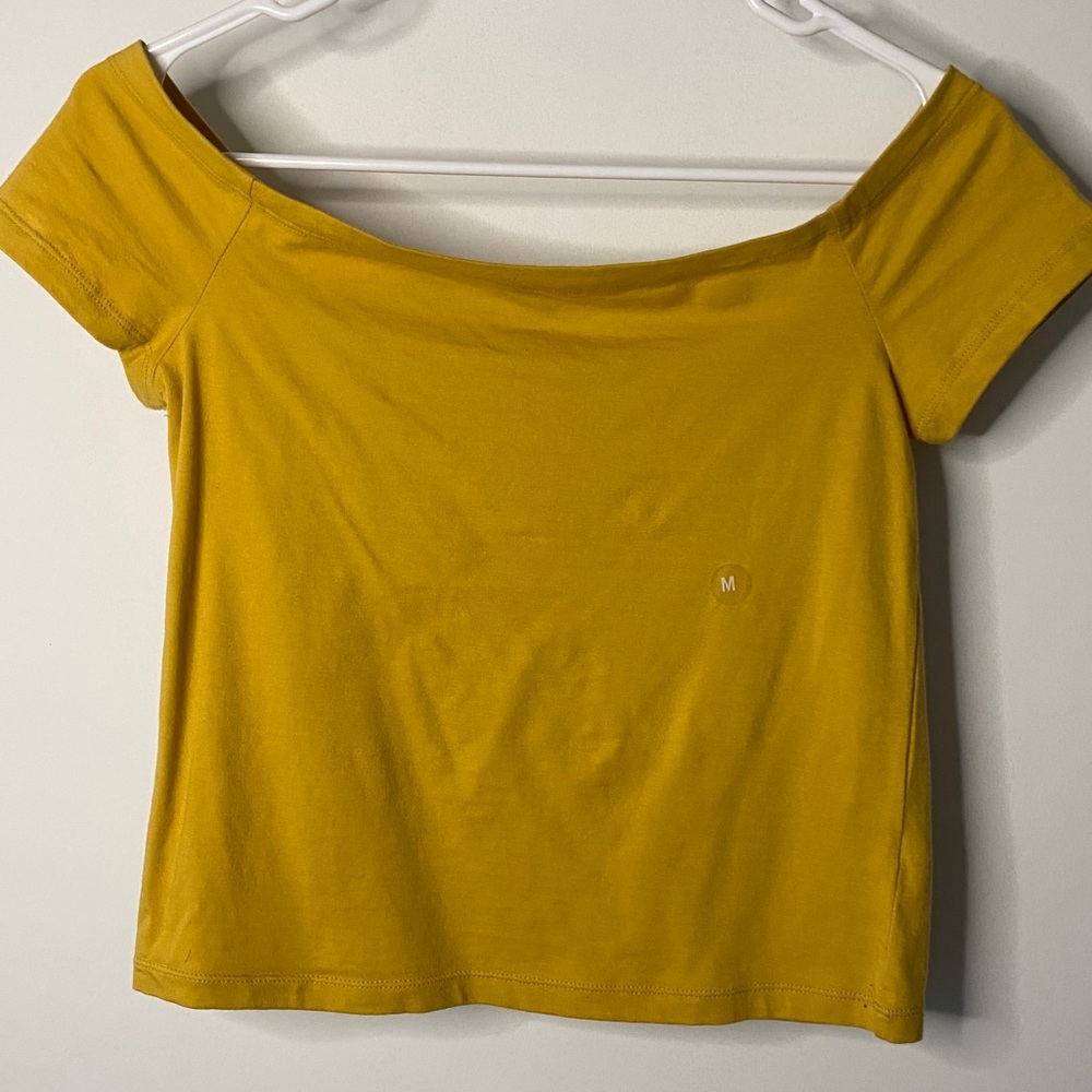 Off the shoulder crop top